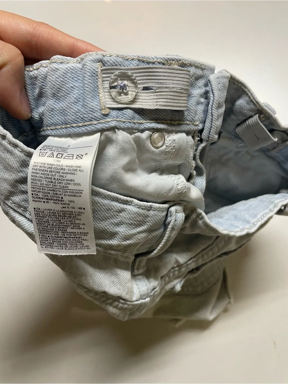Old Navy Light Blue Denim Girls Shorts